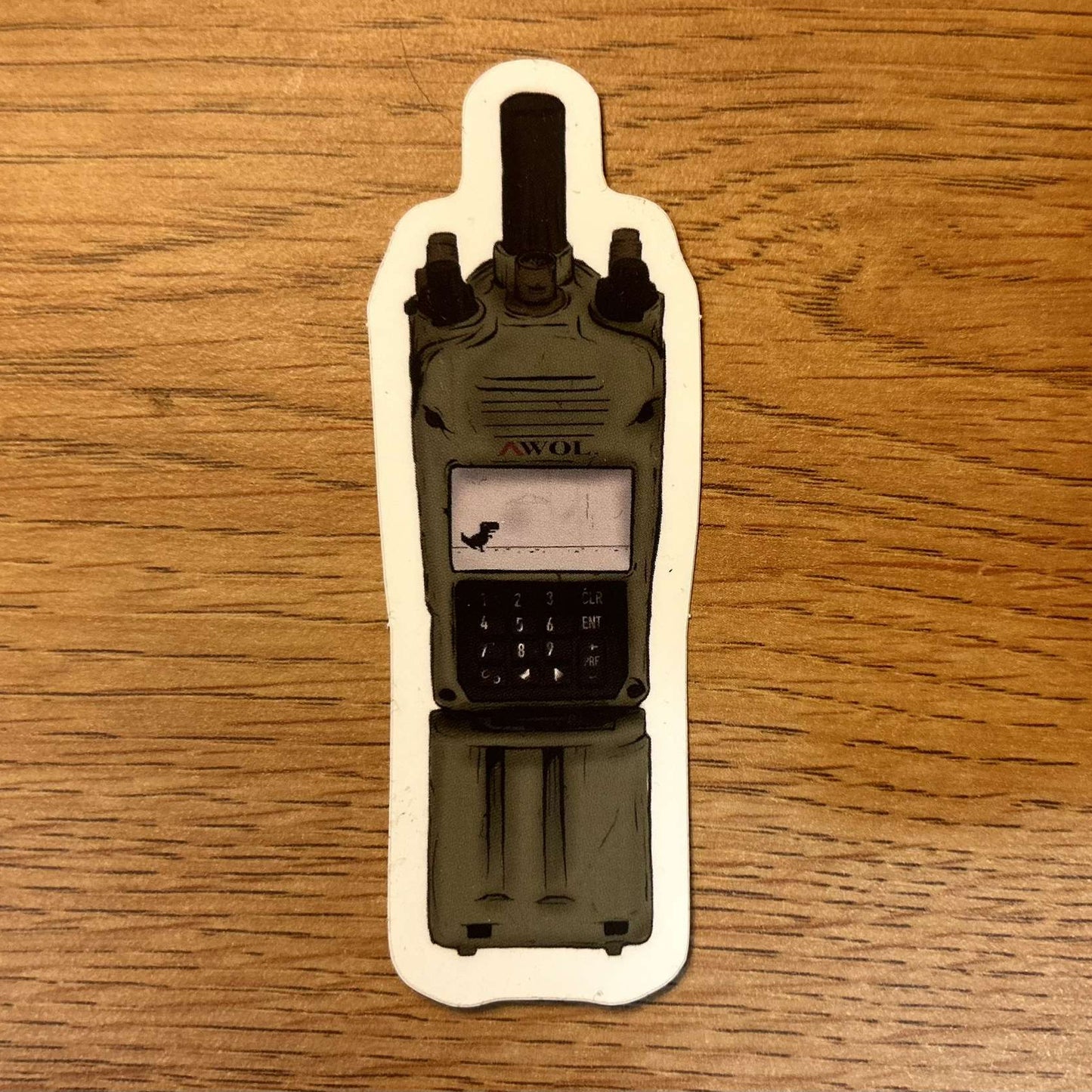 163 Dino Radio Sticker