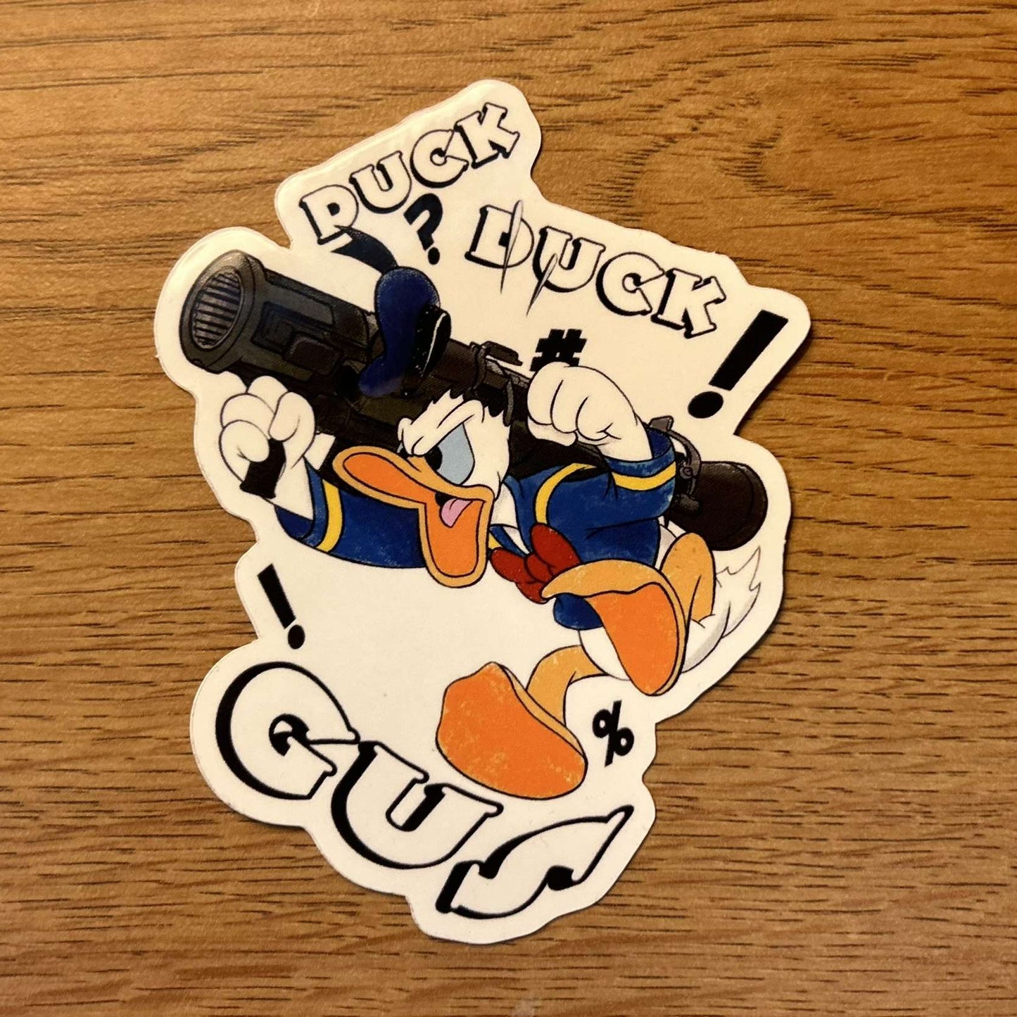 Duck Duck Gus Sticker