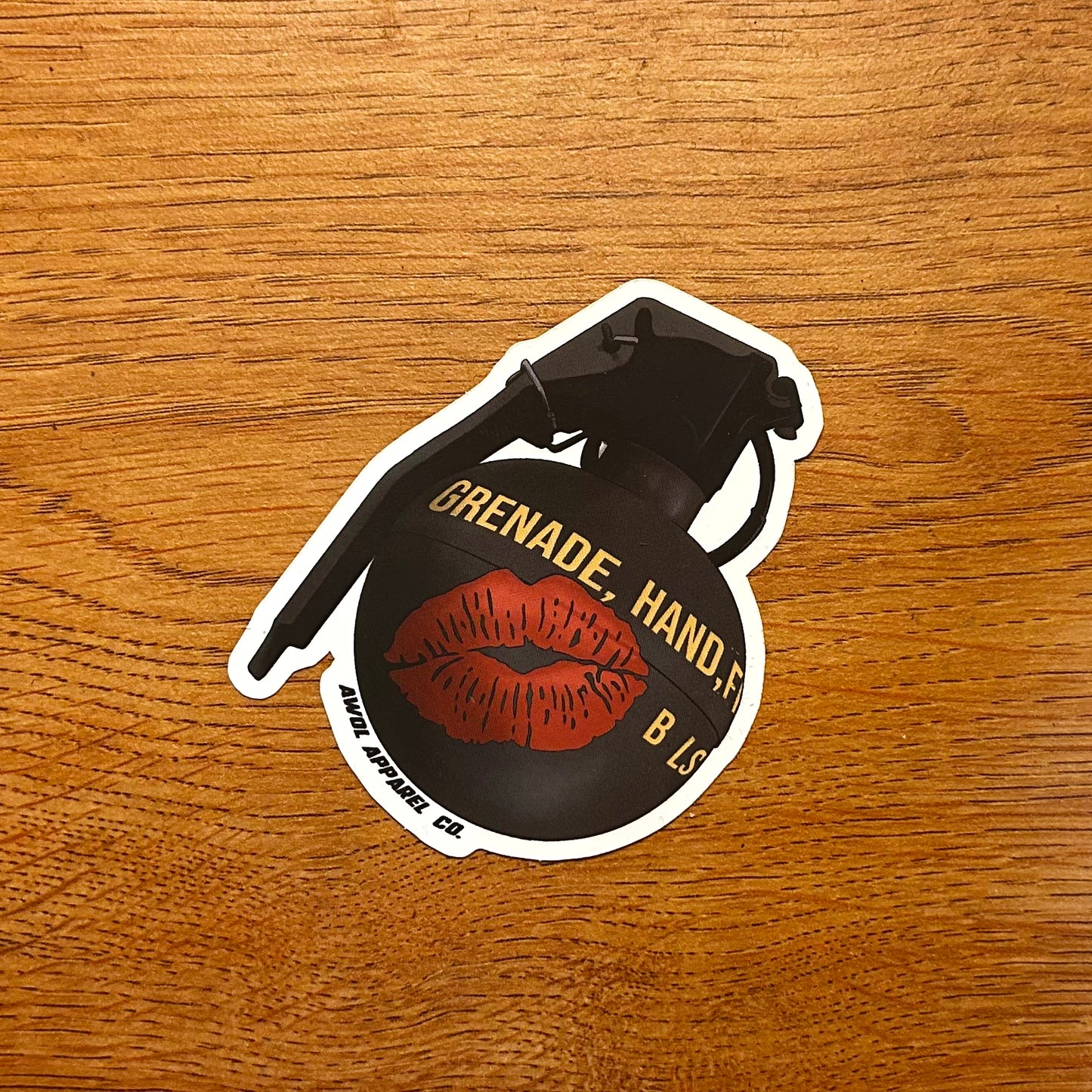 Grenade Kiss Sticker