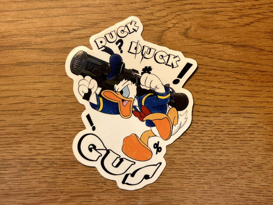 Duck Duck Gus Sticker